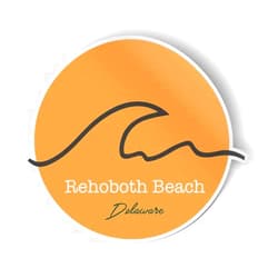 Squiddy Rehoboth Beach Delaware Wave - Vinyl Sticker for Car, Laptop, Notebook (4
