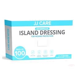 JJ CARE Waterproof Adhesive Island Dressing [Pack of 100], 2