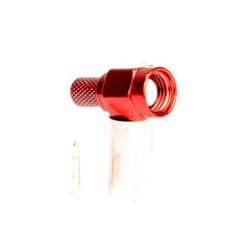 BigCatCables SMA Type Male Red Crimp Connector for LMR195, RG58 Red Male