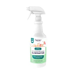 Hepper Advanced Bio-Enzyme Pet Stain & Odor Eliminator Spray - Smell, Stain & Urine Remover for Cats, Dogs & Other Animals - 32oz Spray Safe for the Home - Neutral