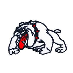 ClickEmb Bulldog Embroidered Iron on Patch Applique Animal Patch Dog Patch