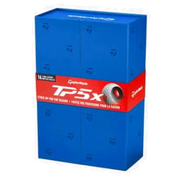 TaylorMade 2021 TP5x (3+1 Box) 4DZ Golf Ball Pack, white