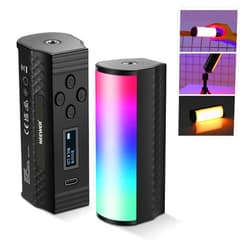 NEEWER Basic Magnetic Handheld Light Wand, 360° Full RGB Mini LED Video Light Stick, 2500mAh Battery, 2500-8500K Dimmable Camera Tube Light for Studio Photography TikTok YouTube Vlog, TL96RGB