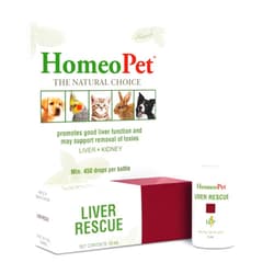 HomeoPet Liver Rescue, Natural Liver Support for Pets, 15 Milliliters