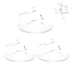 Smays 3-Pack 20 ft Cable for WYZE Cam Pan v3 Camera, Flat Micro USB Extension Power Cord, 90 Degree White