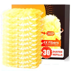 REKOPI 30 Count Heavy Duty Duster Refills for Swiffer Duster, Multisurface 360° Larger Size Dusters with 4X Microfibers, Unscented Disposable Dusters for Cleaning Home, Blinds, Fans, Corners (Only Duster)