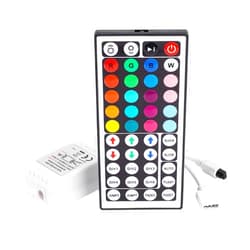 SUPERNIGHT SUEPRNIGHT RGB LED Strip Lights Remote Controller, DC 12-24V 44 Keys IR Dimmer Control Brightness Mode Speed Color Remote for SMD 5050 3528 2835 RGB LED Strip Lights whit 4-Pin connectors.