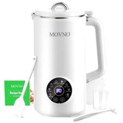 MOVNO 8 IN 1 Nut Milk Maker Machine, 1000ml Capacity Homemade Almond, Oat, Coconut, Soy, Plant Based Milks and Non Dairy Beverages, Automatic Soy Milk Maker Blender with Delay Start/Keep Warm/Boil Water