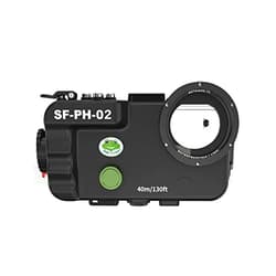 Sea frogs [40m/130ft] Underwater Scuba Housing Waterproof Diving Case for iPhone 12/13/14, 12/13/14 Pro, 12/13/14 Pro Max, 12/13 Mini,iPhone 14 Plus, Access Camera Controls, Vacuum System SF-PH-02