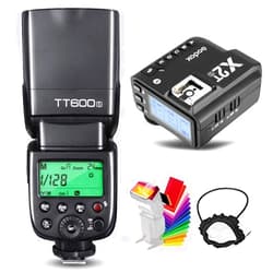 Godox TT600 HSS 1/8000s GN60 Flash Speedlite with Godox X2T-S Remote Trigger Transmitter,Built-in 2.4G Wireless X System Compatible with Sony Cameras