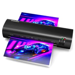 OidoZac Laminator, 9 Inch Compact Letter Size Laminator Machine for Small Desktop, Never Jam Thermal Laminating Machine A4/A5/A6 Personal Hot & Cold Laminator for Home School Teachers Office, Black