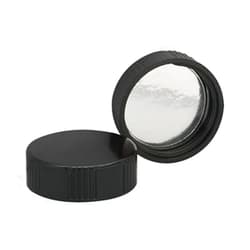 Generic Wheaton® 38-430 Black Phenolic Caps, Foil Liner, case/200