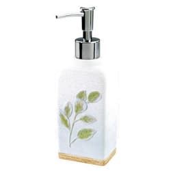 Avanti Linens - Soap Dispenser/Lotion Pump, Guest Bathroom Essential, Botanical Inspired Home Decor (Ombre Leaves Collection)