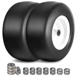 Aukivon 13x5.00-6 Flat Free Tire and Wheel with 3/4