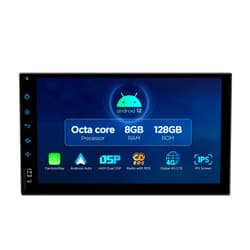 XTRONS 7 Inch Android 12 Double Din Car Stereo, 8GB+128GB Octa Core Car Radio Player, Touch Screen GPS Navigation for Car Bluetooth Universal Head Unit Built-in DSP Car Play Android Auto 4G LTE