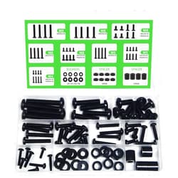 DOBOLAN Universal TV Mounting Hardware Screw Kit Set with Box - M4 M5 M6 M8 Screws and Washers Spacers, Suitable for Most Brand televisions/Monitors