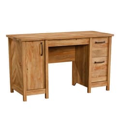 Sauder Cannery Bridge Computer Desk with Storage Drawers, Home Office Desk with File Cabinet Drawer, in Sindoori Mango