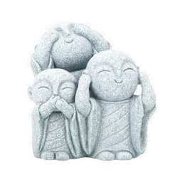 SEEK RARE Mini Monk Buddha Statue Green Sandstone Statues Zen Monk Praying Statue Sculptures for Wealth Good Luck Feng Shui Decor Home Fish Tank Aquarium Garden (Style 3)