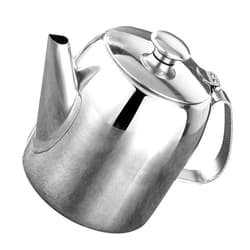 Cabilock Stainless Steel Tea Pot for Coffee Large 70 Oz Capacity Modern Design Fine Kettle Spout Versatile for Tea Hot Chocolate