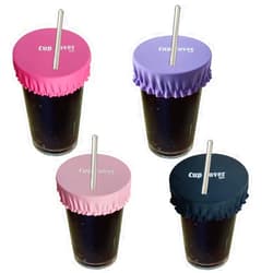 JXLESW 4 Pack Anti Spiking Drink Cover, Reusable Protection Fabric Cup Covers for Safety in Clubs and Bars