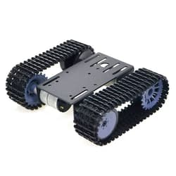 Swaytail Premium Robot Tracked Car Chassis Starter Kits with 2pcs DC Motor, Caterpillar Moving Robotic Tank Platform with 2pcs Tracks for Arduino Raspberry Pie Microbit Python DIY Steam Remote Control RC Toy