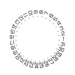 Ewatchparts DATE DISC COMPATIBLE WITH SWISS MOVEMENT ETA 2836-2 WATCH WHITE