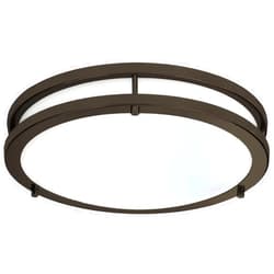 Light Blue USA LB72172 LED Flush Mount Ceiling Light, 10-Inch Modern, Dimmable, Round Light Fixture, Oil Rubbed Bronze Finish, 4000K Cool White, 17W, 1350 Lumens, ETL & DLC Listed, Energy Star, Indoors, Hallway, Kid