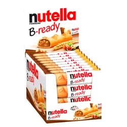 Kinder Nutella B-Ready Biscuits, Crispy Wafer Shell Filled with Hazelnut Cocoa Spread, 22g (Pack of 36)