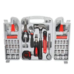 KUTOLAKI 186 Piece Household Tool Kit, Multi-application Tool Set With Storage Case, Home Tool kit for Mechanical Repair, DIY, Home Maintenance, Man Tool Kit Ideal for Dad, Boyfriend Gift-Grey