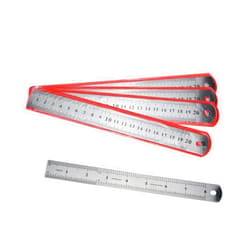 Tsnamay 5Pcs 8 Inch Stainless Steel Ruler,Inch/Metric Graduations Ruler, Mm Ruler, Metal Ruler 20cm