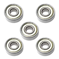 Othmro Deep-Groove Ball Bearings,5Pcs 608ZZ Deep Groove Bearings 8x22x7mm Ball Bearing Double Sealed Gcr15 Deep Groove Ball Bearing for Scooters Dental Equipment Elevators Ship Rudder Shafts