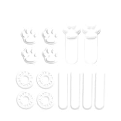 HEYPOMAX Pet Food Moisture Absorber Kit - Diatomite-Based Humidity Control Discs & Bars, 12-Pack Non-Toxic Dehumidifier for Dry Food Containers (1 set of each of the four styles)