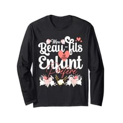 Idee Cadeau Original Personnalisé Pour Belle-Mère Enfant Préféré Idée Belle Mere Maman Humour Anniversaire Long Sleeve T-Shirt
