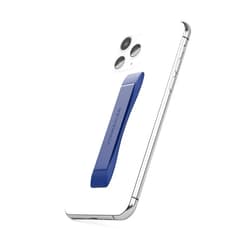 VONMÄHLEN Backbone Phone Grip - Ultra Slim Cell Phone Loop Finger Holder – Handle Grip Compatible with iPhone and All Smartphones in Smooth-Touch Silicone - Secure Grip for Texting and Photos - Blue