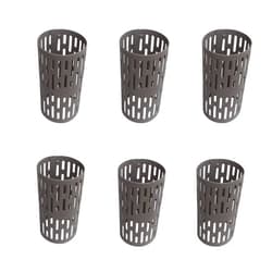 RAIKEDR Plastic Tree Trunk Protectors, Nursery Mesh Tree Bark Protector - Tree Guard, Prevent Damage from Trimmers, mowers, Rodents (6 Pack)