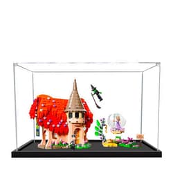 QIXINDGYH Acrylic Display Case for Lego 75690 Glinda and Elphaba Visit Munchkin Model, 3mm Dustproof Display Box, Display Case Compatible with Lego 75690 (Model Not Included) (Transparent 3MM)