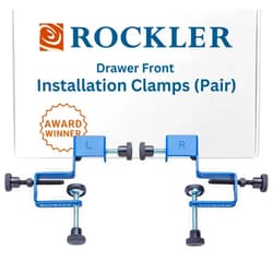 Rockler Cabinet Drawer Installation Clamps – Right, Left-Side Drawer, Cabinet Tools – Steel, Plastic Drawer Front - Front Woodworking Clamps for Easy, Fast Installation
