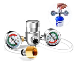 GreatWhip Pressure Regulator Valve for 580g 640g 3.3L Tank with Upgraded Adapter & Hose Line on Dispenser