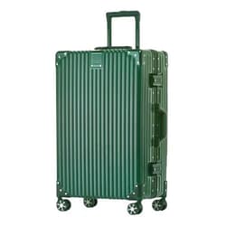 HotWay Carry On Luggage with Aluminum Frame, 20-inch Hard Shell Suitcase with Spinner Wheels and TSA Lock, Lightweight Luggage for Travel (22x14x9 Airline Approved), Green