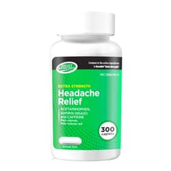 RIGHT REMEDIES Extra Strength Headache Relief with Acetaminophen, Aspirin (NSAID) & Caffeine, (300 caplets), Back & Body Pain Relief, Compare to The Active Ingredients in Excedrin® Extra Strength