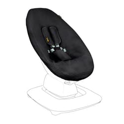 UKJE Protective Swing Cover Compatible with 4moms RockaRoo or MamaRoo 5, Multi-Motion Baby Swing, Baby Swing Liners, Baby Rocker Cover, Easy to Install, Easy to Wash, Handmade in Europe - Black