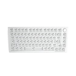 Glorious PC Gaming Race Glorious Gaming GMMK PRO 75% Barebones White (Frame Only) - Modular Mechanical Gaming Keyboard, TKL Size (75%), 3.3lb Frame, RGB, Fully Customisable, 5-Pin Switch Support (RENEWED)