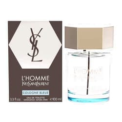 YVES SAINT LAURENT L'homme Cologne Bleue For Men Eau De Toilette Spray, Multicolor, aromatic aquatic, 3.3 Fl Oz
