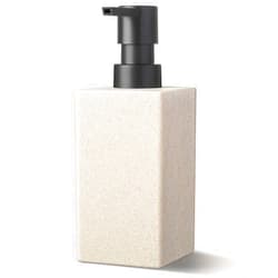 Kasunting Soap Dispenser Bathroom, Resin Hand Soap Dispenser, Soap and Lotion Dispenser Set with Pump, Boho Hand and Dish Dispenser for Kitchen, 12 fl oz/350 ml Liquid Stone Countertop Soap Bottles