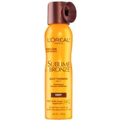 L’Oréal Paris L'Oreal Paris Sublime Bronze Self Tanning Mist, Deep to Natural Spray Tan, 4.6 oz