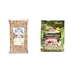 Kaytee Bird & Balcony Wild Bird Food No Mess Seed Blend, 5 lb Wild Bird Waste Free Nut and Fruit Food Seed Blend, 5.5 lb