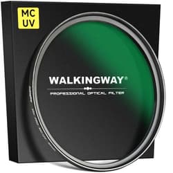 Walking Way 82MM MC UV Lens Protection Filter/Slim UV Lens Filter/HD Optical Glass Aluminum Alloy Made 28 Layer Nano-Coatings Camera Ultraviolet Filter/Water Repellent/Scratch Resistant