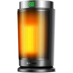 ZAFRO Space Heater, Ultra Quiet Portable Electric Heaters for Indoor Use with Thermostat, 1500W Large PTC Ceramic Fast & Wide-Angle Heat, Digital Display, 8 Safety, 5 Modes, 24H Timer for Office Home