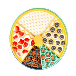 CHEWFFON Interactive Spinning Dog Puzzle Toy and Slow Feeder, Dog Enrichment Toys, Dog Game for IQ Training and Mental, Food Bowls for Small,Medium and Large Dogs