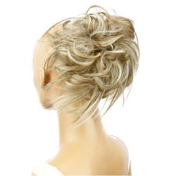 CAISHA XXL Hairpiece Scrunchie Updo Voluminous Slightly Wavy Messy Bun Dirty Blonde Mix G25F